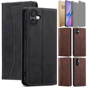 Funda tipo billetera de cuero para teléfono Samsung A07 4G/A17/Privacidad vidrio templado - Imagen 1 de 31