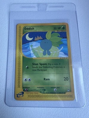 Oddish 97/147 Aquapolis WOTC Vintage Pokemon 2002  - Image 1 of 4