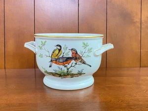 Meissen Cachepot/planter, Schmierzeit Period (1815–1860),1st Choice, birds motif - Picture 1 of 7