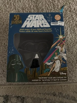 Ben Cooper DARTH VADER Star Wars Mask Adult Costume Rubies - Image 1 of 3