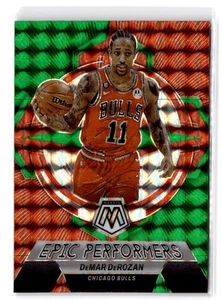 2022-23 Panini Mosaic DeMar DeRozan #19 Epic Performers Mosaic Green Bulls - Picture 1 of 2