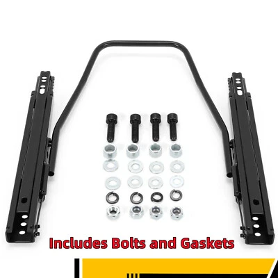 Deslizadores universales doble bloqueo carreras cubo asiento soportes de montaje riel base Foto 1 de 4