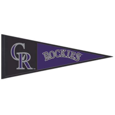 WinCraft Colorado Rockies 13" x 32" Wool Primary Logo Pennant Cover