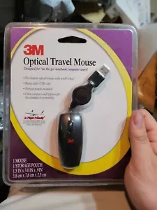 3M Optical Travel Mouse With Travel Pouch USB Compatible - Picture 1 of 3