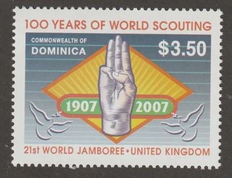 Dominica 2007 #2611 Scouting Centenary - MNH Cover