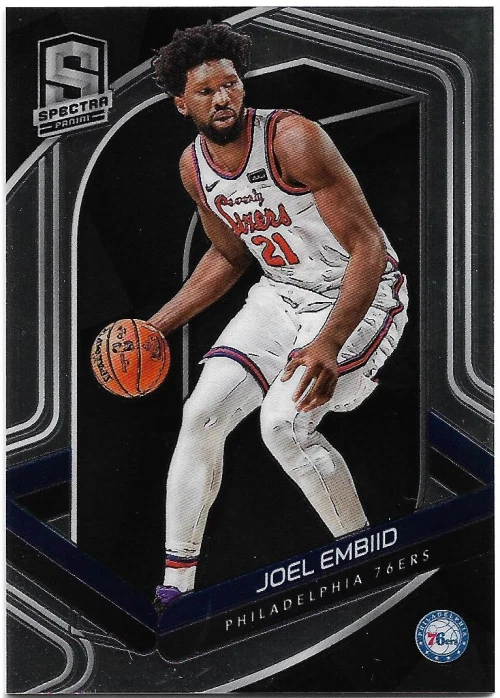 2019-20 Panini Spectra Variations #48 Joel Embiid 76ers SP - Image 1 of 1
