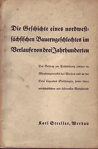 The history of Northwest Saxony. Farming family/Mulde/Eula/Werdau/1933 Saxony - Picture 1 of 4