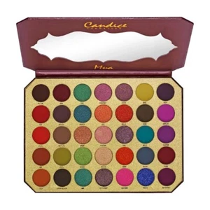 Be MUA - Paleta de sombras de ojos Candice Cosmetics - Pro 35 colores - - Imagen 1 de 3