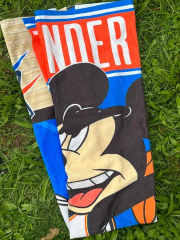 Oklahoma Thunder MICKEY MOUSE SPECTRA BEACH TOWEL 30"X60" COTTON PLUSH NBA Nwt Cover