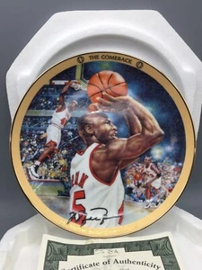 Michael Jordan Upper Deck "The Comeback" Collector Plate #5578A With COA - Picture 1 of 3