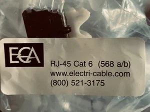 ECA RJ45 CAT6 568 A/B CONNECTOR 30PACK - Picture 1 of 4