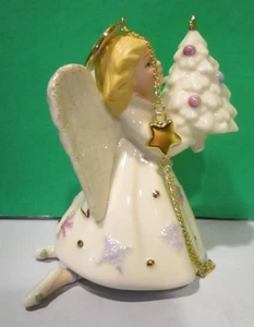 LENOX HEAVENLY BOUGHS ANGEL ORNAMENT -- -- NEW in BOX - Picture 1 of 12