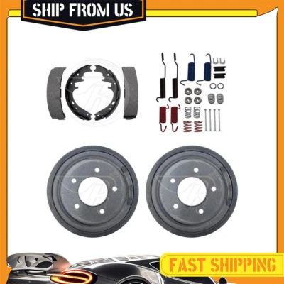 Kit de herrajes de tambores de freno y zapatas de freno trasero para Ford F-150 1997 Foto 1 de 4