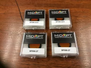 BP590-22.5 27 37 43 46 MIDWEST OPTICAL MIDOPT ORANGE BANDPASS FILTER MOUNTED - Picture 1 of 10