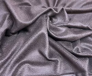 100% Pure Cashmere Fabric, Chocolate Brown Ripple Finish, Jacketing, Overcoating - Foto 1 di 2
