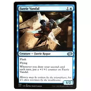 x4 Faerie Vandal J22 Playset MTG M/NM Uncommon Blue Creature Faerie Rogue - Picture 1 of 3