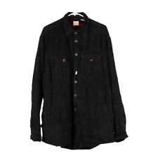 Arrow Cord Shirt - Large Black Cotton