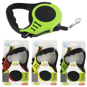 Retractable Dog Lead Extendable 5m Training Dog Leash Pet Leads - Picture 1 of 10