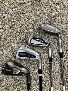 Lot of 4 Fitting Irons Cleveland Callaway 6 7 Iron 52* Wedge RH - Picture 1 of 23