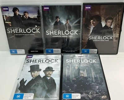 Sherlock Series 1-4 & 2 Disk Special Edition The Abominable Bride  Reg 4 BBC TV - image 1 of 4