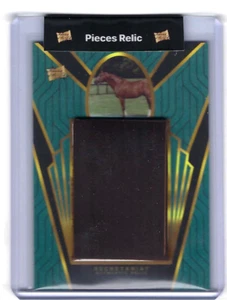 SECRETARIAT 2023 SUPER BREAK PIECES OF THE PAST HISTORICAL HORSE SADDLE RELIC - Picture 1 of 2