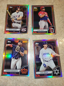 2023 Topps World Baseball Classic Base Cards Pick and Choose! Buy More and Save!