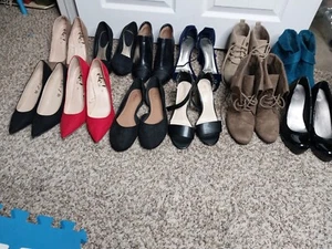 Lote de 12x Zapatos Para Mujer Tacones Altos Sandalias Cuñas Bombas Bota Variedad de Tallas - Imagen 1 de 7
