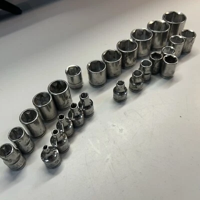 Blue-Point Sockets Lot Of 25 Used 3/8” Drive E Sockets & SAE 6 Point #P - Image 1 of 4