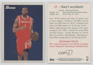 2009-10 Bowman '48 Tracy McGrady #27 HOF