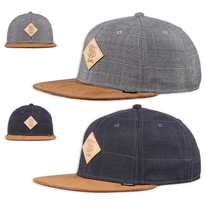 DJINNS Glencheck 2.0 Snapback Cap - Hat Kappe Mütze Baseballcap Caps Cappy Cappi - Picture 1 of 5