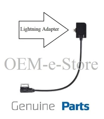 VW Music Interface iPod iPhone Lightning Cable *See Chart for Compatible Cars - Image 1 of 4