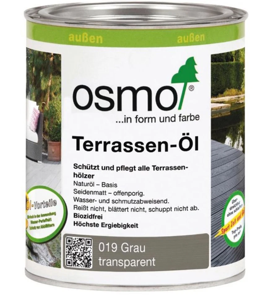 OSMO 019 Terrassen Öl Grau 2,5 Ltr - Bild 1 von 1