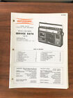Superscope CR-3520 Radio / Cassette Service Manual *Original*