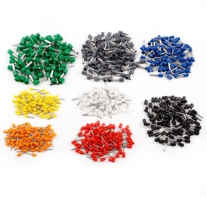 100 Pack, Cable Cord End Terminals, Single Entry Bootlace Ferrules Terminal - Picture 1 of 3