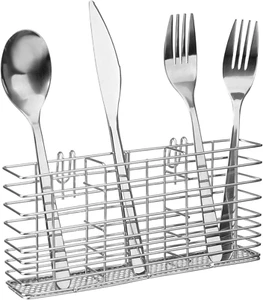 Cutlery Utensil Silverware Drying Rack Chopsticks Basket Holder with Hooks, F... - Picture 1 of 1