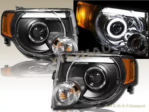08-12 Ford Escape Utility LED Halo Projector Black Headlights NEW - Bild 1 von 2
