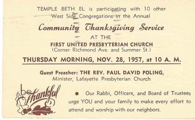 US Sc# UX 38 used card with Thanksgiving Dinner advertising and slogan cancel. - Image 1 of 3