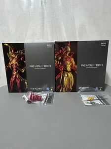 Kaiyodo Revoltech Amazing Yamaguchi The Flash & Reverse-Flash w/ Bonus Parts JAP - Picture 1 of 12