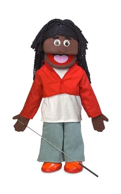 25" Sierra, Black Girl, Full Body, Ventriloquist Style Puppet - Image 1 of 4