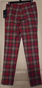 Crown & Ivy Red Plaid Pants Girl 16 - Picture 1 of 8