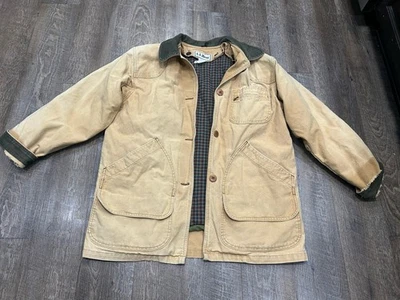 L.L. Bean винтажный охоты поле Chore пальто куртка вельветовый воротник Med искусственно состаренный - Изображение 1 из 4