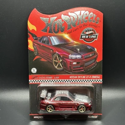 Hot Wheels RLC Nissan Skyline GTR R34 Red - Image 1 of 4