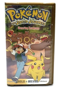 Pokemon Vol. 51: The Johto Journeys - Ursaring Rampage VHS Tape 2002 - Tested - Picture 1 of 8