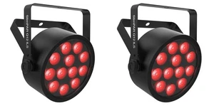 (2) Chauvet DJ SlimPAR Q12 ILS RGBA D-Fi USB DMX Par Can Party/Stage Wash Lights - Picture 1 of 8