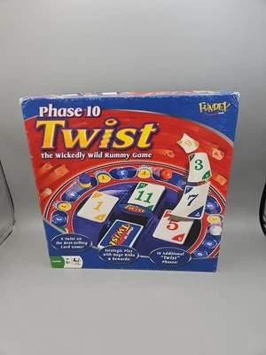Phase 10 Twist Board Game Rummy Card Game Mattel 2010 100% Complete  - Image 1 of 4