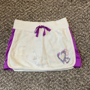 Authentic American Heritage SO White Purple Striped Skirt/Skort Size S (8) - Picture 1 of 7