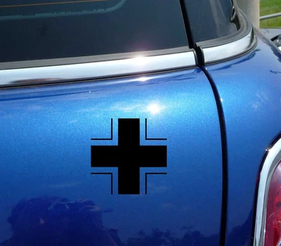 BALKENKREUZ BALKIN BALKAN LUFTWAFFE WW2 WORLD WAR GERMAN CROSS DECAL STICKER CAR - Image 1 of 3