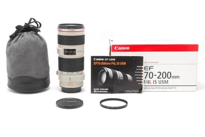 [Near MINT] Canon EF 70-200mm f4 L IS USM Telephoto Zoom AF Lens From JAPAN - Image 1 of 4