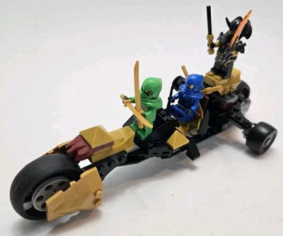 3 minifiguras LEGO Ninjago con un estilo libre hecho a medida bicicleta motocicleta Foto 1 de 4