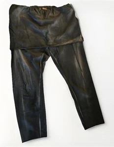 LVR Fashion Organic Foldover Capris Dark Grey Leggings Skirt Overlay Size L USA - Picture 1 of 9